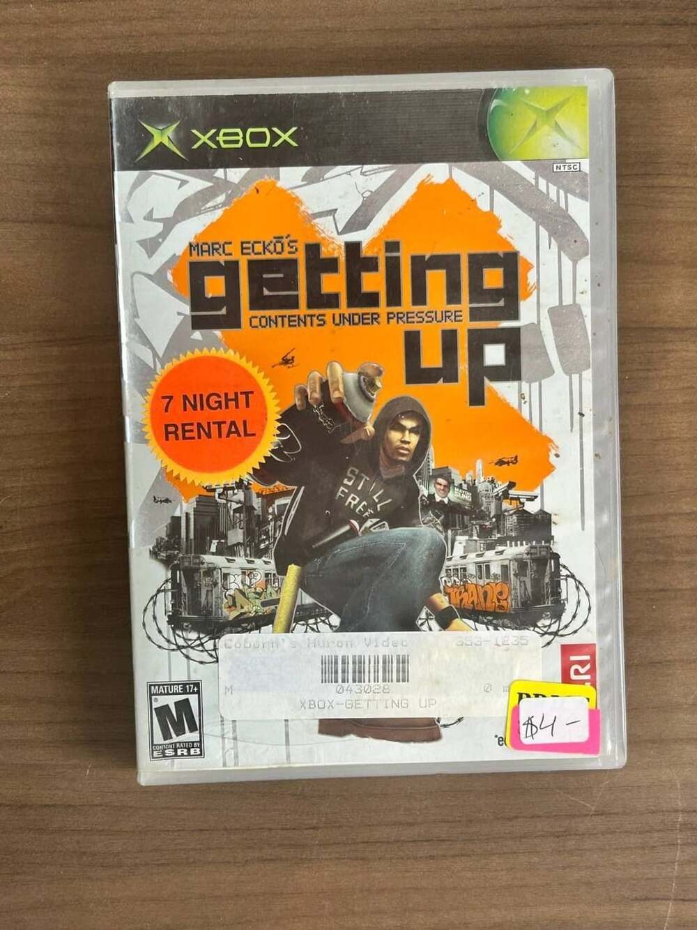 Marc Ecko’s Getting Up Contents Under Pressure Xbox 2006 CIB Manual Atari